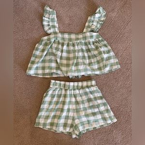 karlie check two piece set